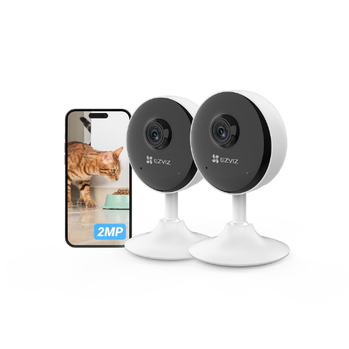 EZVIZ C1C 2 Pack Mini Indoor Security Camera